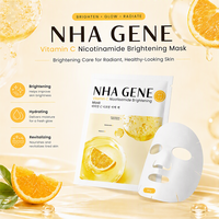 Masque éclaircissant à la vitamine C, marque privée, biologique, végétalien, à base de plantes, ingrédients naturels, formule de soin quotidien, ensemble de produits de beauté