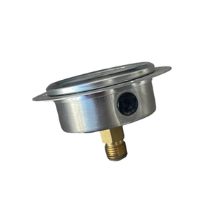 RO 기계용 하이 퀄리티 300psi 스테인리스 스틸 케이스 액체 충전 압력계 백 연결 압력 게이지 - Product Image 2