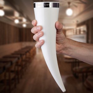 24oz Norse Tradesman Plastic Craft Beer Mug Stylish Music-Themed Party Viking Drinking <strong>Horn</strong> - Product Image 4