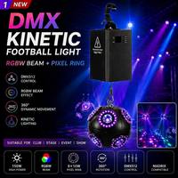 Éclairage de scène OEM 100W RGBW LED Cinétique en forme de ballon de football avec système de levage par treuil DMX512