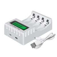 Chargeur de batterie hybride PUJIMAX à haute température, 1,2 V, 4 emplacements, pour 1 à 4 piles rechargeables AA/AAA Ni-MH/Ni-Cd