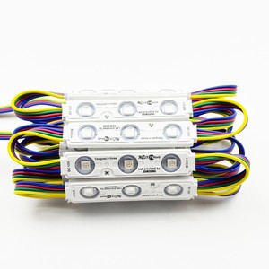 Modulo <span class=keywords><strong>Led</strong></span> luce DC12V 24V 75*15MM 0.72W 1.5W 3LED SMD5050 RGB modulo IP65 luce a <span class=keywords><strong>Led</strong></span> per esterni ad alta luminosità cartellone - Product Image 6