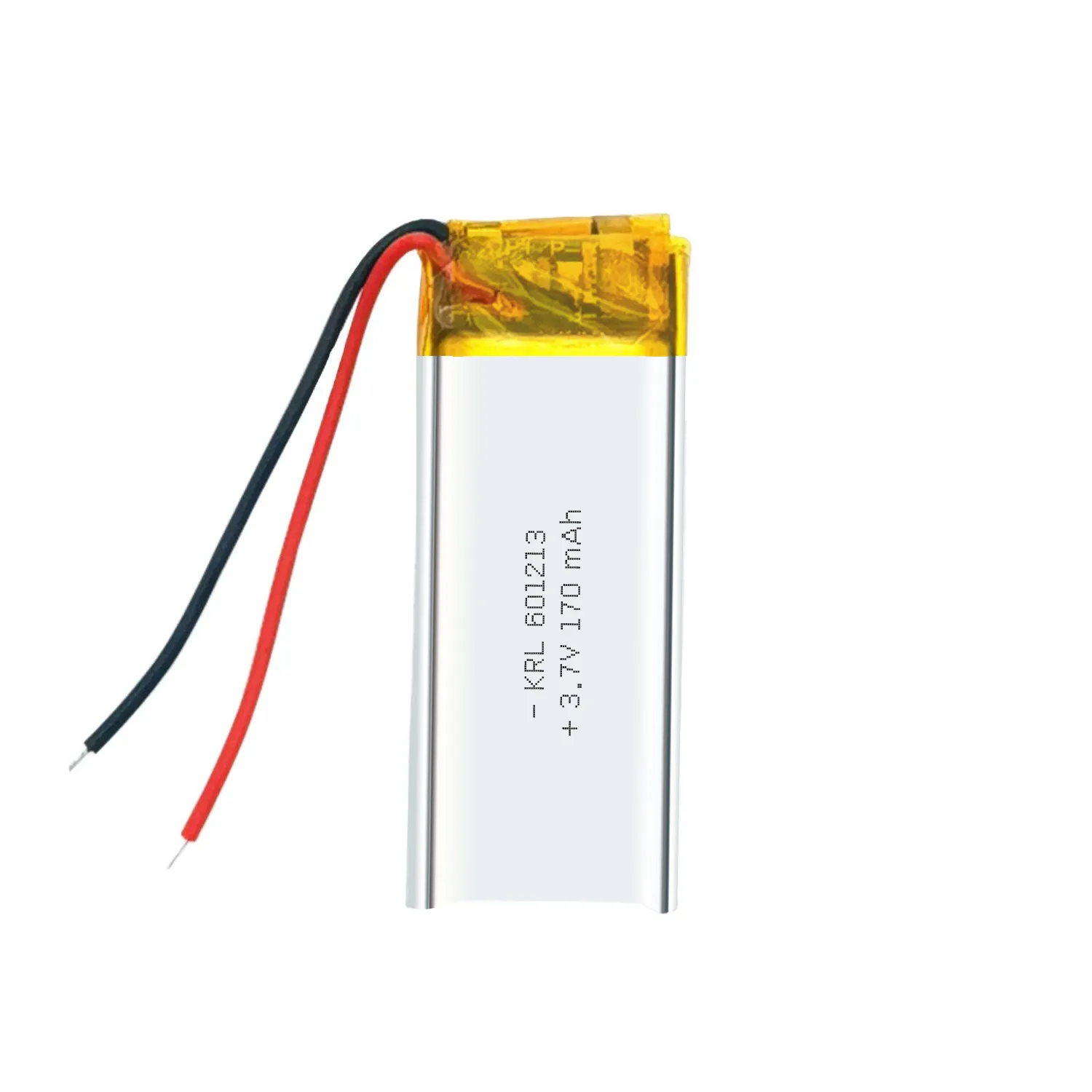 KC सर्टिफिकेट 3.7v 170mah ली-पो बैटरी KRL601230 पॉलिमर लिथियम आयन बैटरी