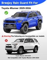 Protectores de Lluvia para Ventanas, Compatibles con Toyota 4Runner 2025-2026, Visores de Ventilación, Deflectores de Ventana