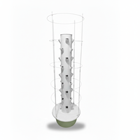 Tour de culture hydroponique commerciale à 9 niveaux et 36 trous pour plantes à pétales, avec structure d'escalade, pour usage domestique