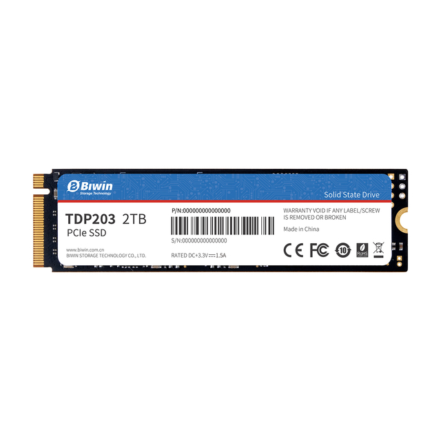 Industrial M.2 2280 NVMe PCIe Gen4 SSD 2TB Internal for Embedded Systems TDP203