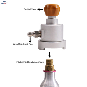 Adaptador de Recarga de CO2 para Llenado de Bebidas Gaseosas con Conexión Rápida para Cilindros de CO2 de 60L y Tanques CGA320 (Compatible con Soda Terra Art <span class=keywords><strong>Duo</strong></span>) - Product Image 6