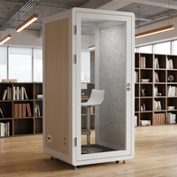 Cabine de bureau insonorisée commerciale, cabine de travail acoustique, isolation acoustique, réduction du bruit pour le lieu de travail