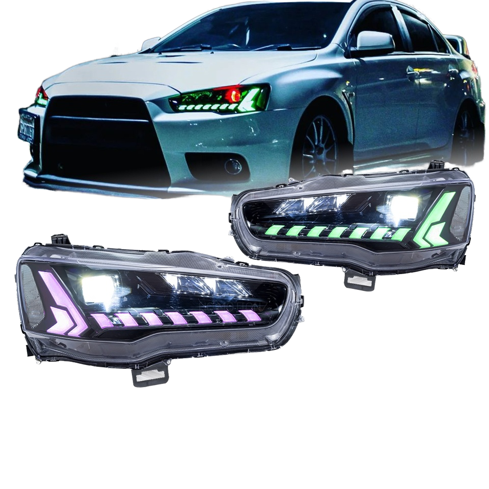 らいらい HCMOTIONZ Dazzle RGB LED Headlights for Mitsubishi Lancer