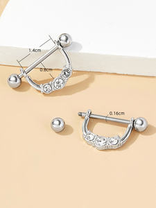 <span class=keywords><strong>Piercing</strong></span> <span class=keywords><strong>de</strong></span> Pezón Falso <span class=keywords><strong>de</strong></span> Circonita Chapado en Oro <span class=keywords><strong>de</strong></span> Alta Calidad Premium, Acero Inoxidable Quirúrgico 316L, Joyería <span class=keywords><strong>de</strong></span> Moda para <span class=keywords><strong>Piercing</strong></span> <span class=keywords><strong>de</strong></span> Pezón - Product Image 5