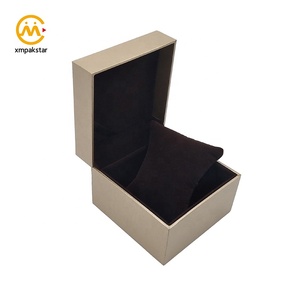 China factory wholesale square custom logo paper cardboard cheap watch carton box with pillow