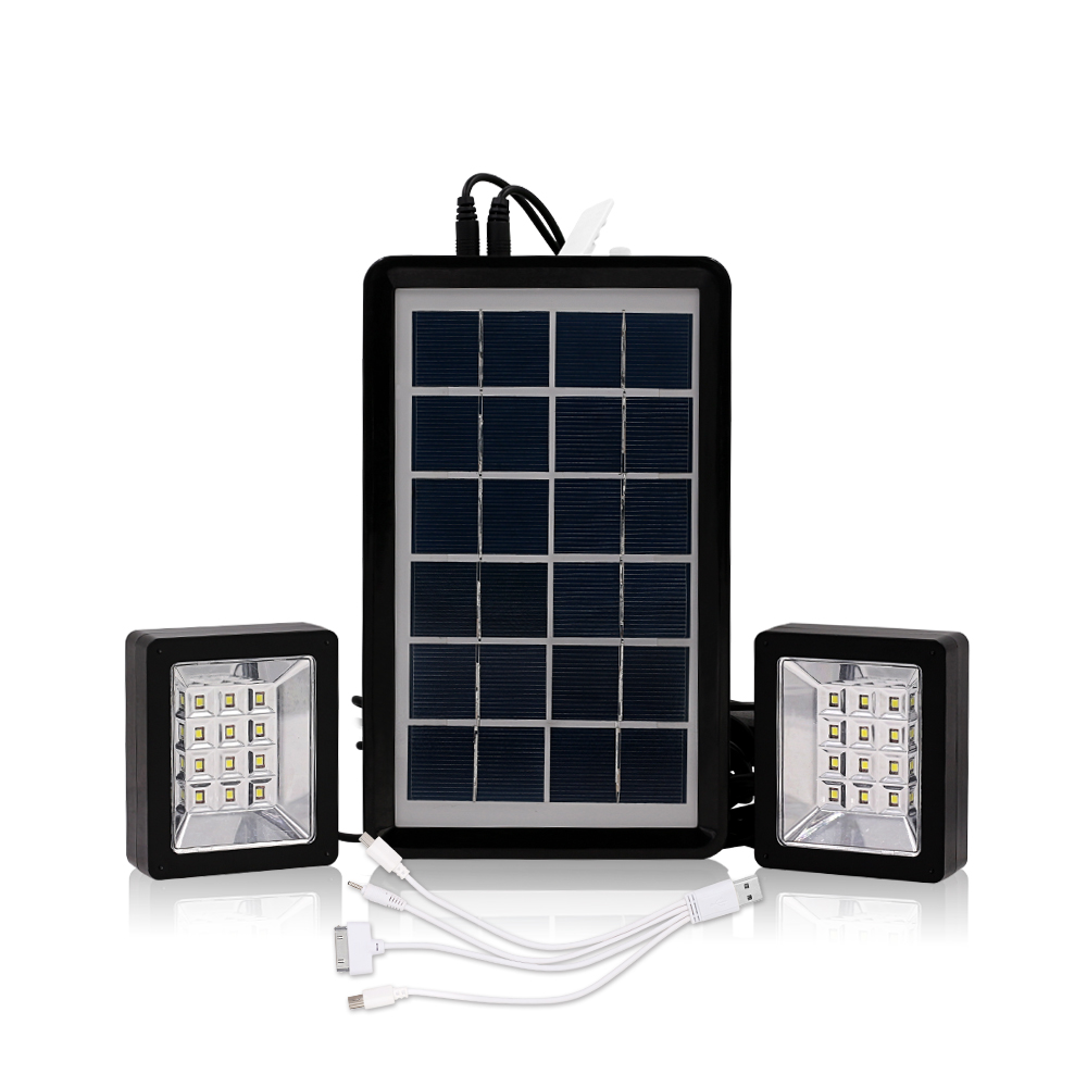 Комплект солнечных батарей для активного отдыха, комплект солнечных панелей и батарей для дома с подсветкой