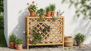 [BeNK] Housse de protection pour unité extérieure de climatiseur en bois FSC, fabriquée au Vietnam, haute qualité, prix d'usine - Product Image 4