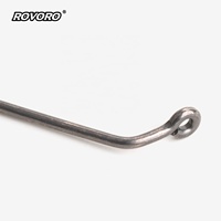 ROVORO 9099 #   Hameçon de pêche en acier à haute teneur en carbone forgé à plat Aberdeen Bass 60 degrés avec revêtement PTFE pour têtes de jig de football