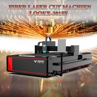 Machine de découpe laser à fibre CNC 1500W-3kW avec tête laser autofocus pour tôles métalliques