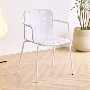Silla de <span class=keywords><strong>Comedor</strong></span> Apilable de PP de Alta Calidad para Jardín y Exteriores, Elegante Silla de <span class=keywords><strong>Comedor</strong></span> de Plástico Apilable con Diseño Hueco Color <span class=keywords><strong>Mostaza</strong></span> - Product Image 2