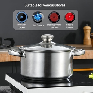 Hot <strong>Sale</strong> <strong>Pots</strong> <strong>and</strong> <strong>Pans</strong> 3 Piece Silver Stainless Steel Kitchen Ware <strong>Non</strong> <strong>Stick</strong> Cookware <strong>Set</strong> Cooking Dessini Cookware <strong>Sets</strong> - Product Image 6