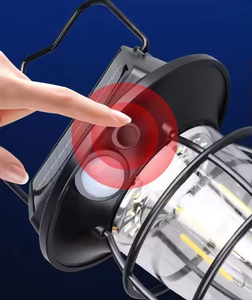 Lampe de camping solaire extérieure pratique à LED, ultra-longue autonomie, batterie au lithium, en plastique, avec poignée de chargement personnalisable - Product Image 5