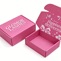 Boîte d'expédition pour cils et accessoires cosmétiques, boîtes en carton ondulé personnalisées avec logo, impression offset