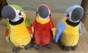 Loro Macaw Parlante: Repite <span class=keywords><strong>lo</strong></span> que Dices, Juguete de Peluche Electrónico con Grabación, Pájaro Animado que Habla, Juguete de Peluche para Mascotas - Product Image 6