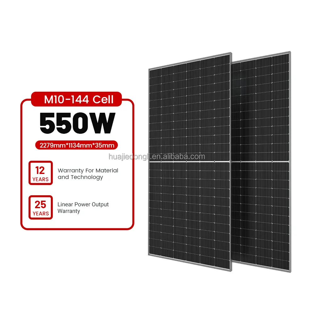 Solar Panels 500W 550W 600W Mono Solar power panels Half Cell Photovoltaic Solar Panel Price