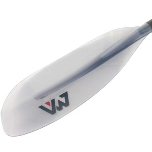 Pagaie en fibre de verre KP-2 Kayak gonflable à double lame Lame transparente Manche noir Extensible 230-240cm 4 sections Rame <span class=keywords><strong>AQUA</strong></span> - Product Image 6