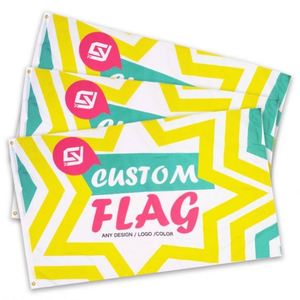 Drapeaux et bannières personnalisés de haute qualité, impression numérique en gros d'usine, différentes tailles, polyester 100D, utilisation en extérieur, dessins animés - Product Image 5