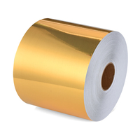 Gebürsteter Gold-Inkjet-Laserstrahl Selbst klebende wasserdichte Etiketten Aufkleber Etiketten rolle