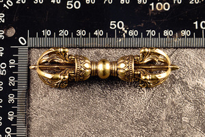 Vajra Tibetano Budista de Latón Vintage, Dorje <span class=keywords><strong>Lama</strong></span> Tallado a Mano, Decoración Religiosa, Suministros de Feng Shui, Adorno Coleccionable, Artesanía de Latón - Product Image 6