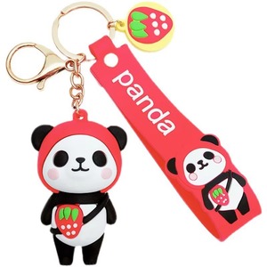 Llavero y Colgante para Bolsa de PVC con Diseño de Panda Frutal Creativo y Adorable, Antipérdida, para Uso en Coche, Regalo para Amantes, Venta al por Mayor - Product Image 5