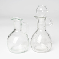 Emballage en verre Bouteille Conteneur Huile Vaporisateur Vinaigre Peut Pot Huile d'Olive Despenser avec Couvercle pour la Cuisine