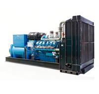 Générateur diesel 1500 kW, alternateur 380 V/110 V, triphasé, synchrone, sans balais, ATS, groupe électrogène refroidi par eau, tension nominale