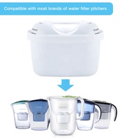 Cartouche de filtre à eau pour usage domestique Pro/Plus, écologique, réduit le plomb, le chlore, les métaux lourds, le calcaire, lot de 4, installation facile