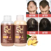 Shampoo de gengibre para crescimento de cabelo, shampoo natural para crescimento de cabelos e ervas