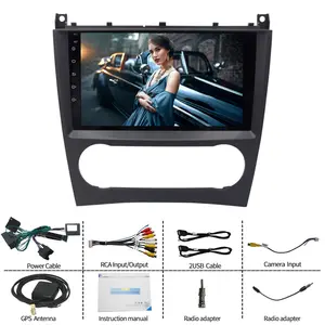 9 inch touch screen car serero android player for mercedes-benz w209 w203 Support Global 4G android Car DVD player