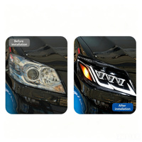 Phares avant 2009-2011 avec lentille LED, feux de jour et clignotants 6000K 6000 Lumens 35W