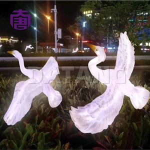 Lámpara Flying Egret: elegante luz LED con motivos navideños y festivos, impermeable IP65, iluminación decorativa para paisajes, parques y jardines. - Product Image 3
