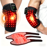 Rotlichttherapie Knie-Ellbogen-Bandage 132 LEDs 660nm 850nm Infrarot-Heizung 3 Lichtmodi 2 Pulsmodi 3 Vibrationsmodi Auto-Timer OEM ODM