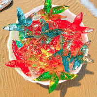 Bonbons gélifiés en vrac en forme d'étoiles de mer colorées, saveur fruits frais mélangés, en forme d'animaux marins, pour pâtisserie et confiserie