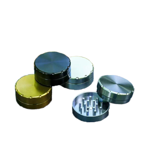 Bán Buôn Nhà Máy Chất Lượng Cao 50Mm 2 Lớp Kim Loại Kẽm Hợp Kim Thuốc Lá Máy Xay Biểu Tượng Tùy Chỉnh Nhôm Thảo Mộc Máy Xay - Product Image 1