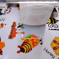 Papier autocollant en vinyle transparent autocollant imperméable de qualité supérieure PET pour imprimante laser et à jet d'encre