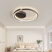 Plafonnier LED européen simple et moderne avec télécommande, base en fer, pour la maison, le bureau et le salon