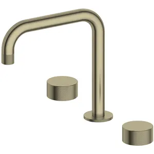 CUPC Watermark Bathroom Basin Faucet Gold Brushed Basin Vanity Faucet