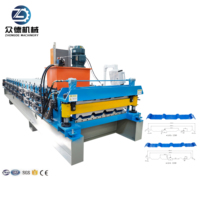 Machine automatique de formage de tuiles trapézoïdales, machine de formage à rouleaux double couche, machine pour matériaux de construction, contrôle PLC, certifiée CE