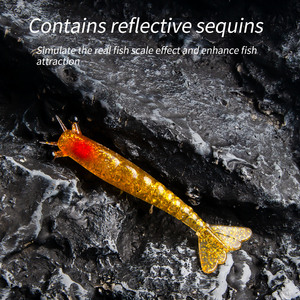 Señuelos blandos de camarón Yajie de 10 cm para pesca de lubina en el fondo - Product Image 2