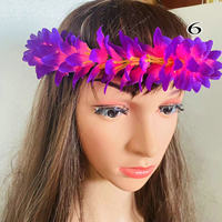 Bandeau fleur de soie Plumeria tropical artificiel hibiscus île tiare danse accessoires de fête vacances Festival célébrations