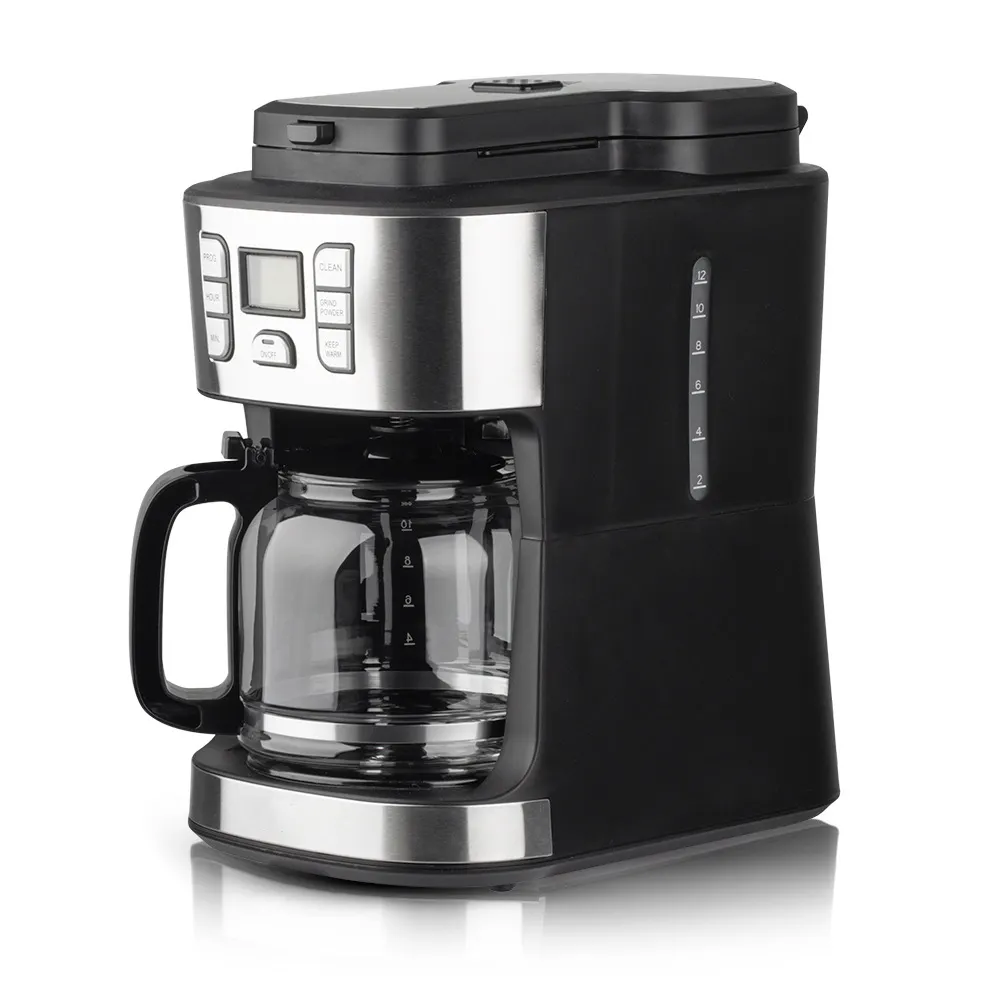 Espresso makinesi değirmeni ile çift kazan kafeterya otomatik Mini Espresso makinesi kahve makinesi özel etiket kahve makinesi