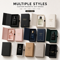 Emballage rigide magnétique de luxe pour soins de la peau, boîte cadeau en carton pour parfum avec logo personnalisé