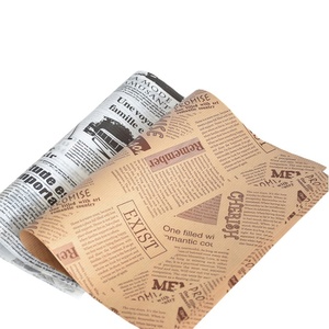 กระดาษห่อกันไขมันสำหรับเค้กขนมปังแฮมเบอร์เกอร์เคลือบ PE เกรดอาหารแบบใช้แล้วทิ้งพิมพ์โลโก้ได้ตามต้องการ - Product Image 3