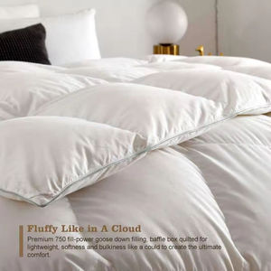 Rửa sạch kết hợp 100% bông mềm chăn mùa đông vịt điền xuống và lông chăn bông <span class=keywords><strong>Comforter</strong></span> - Product Image 4